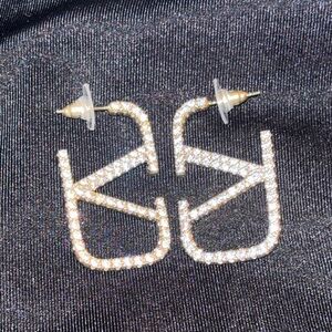 Elegant Gold and Silver Geometric Earrings